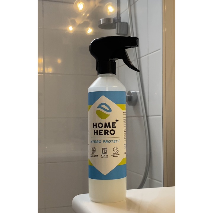 Solutie Curatare Geamuri, Sticla si Oglinzi, Hydro Cleaner, Home Hero, 500 ml