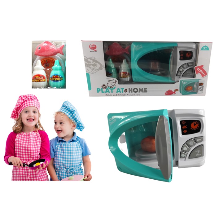 Gazelo mikrohullámú sütő gyerekeknek, zöld, tartozékokkal