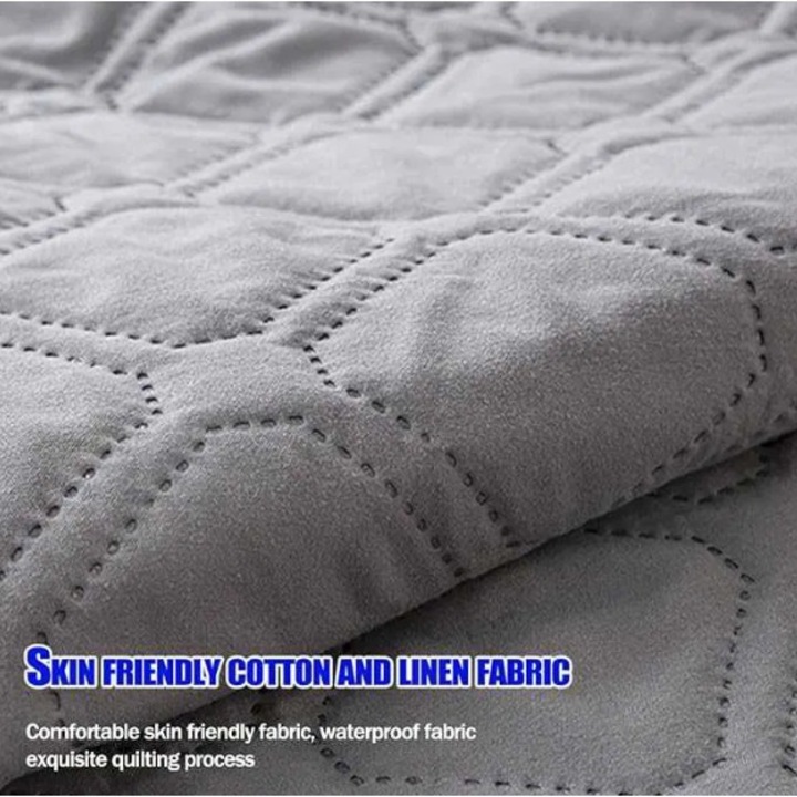 Husa de saltea din bumbac, impermeabila, At Performance, Gri 180x200cm