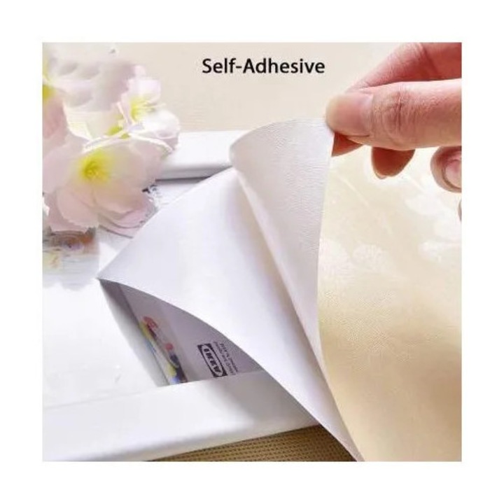 Rola Tapet 3D, autoadeziv/autocolant, AT PERFORMANCE®, spuma moale, design modern, pentru interior, usor de curatat, rezistent la apa, 68cmx2.8m, model frunze