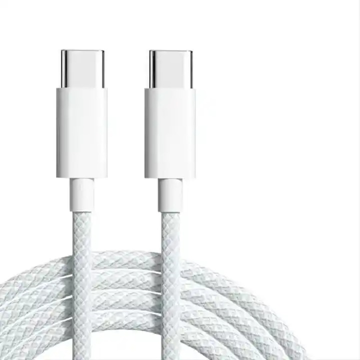 Кабел за данни Type-C, Съвместим с iPhone 15, 15 pro Max и Android, бързо зареждане, издръжлив и висококачествен, 2M, сив