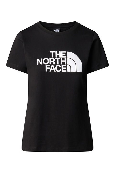 The North Face, Tricou de bumbac cu imprimeu logo, Alb/Negru stins