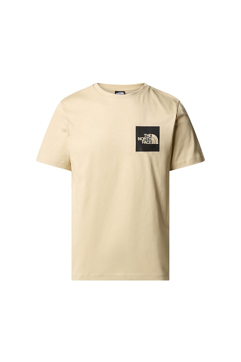 The North Face, Памучна тениска с лого, Светло бежово