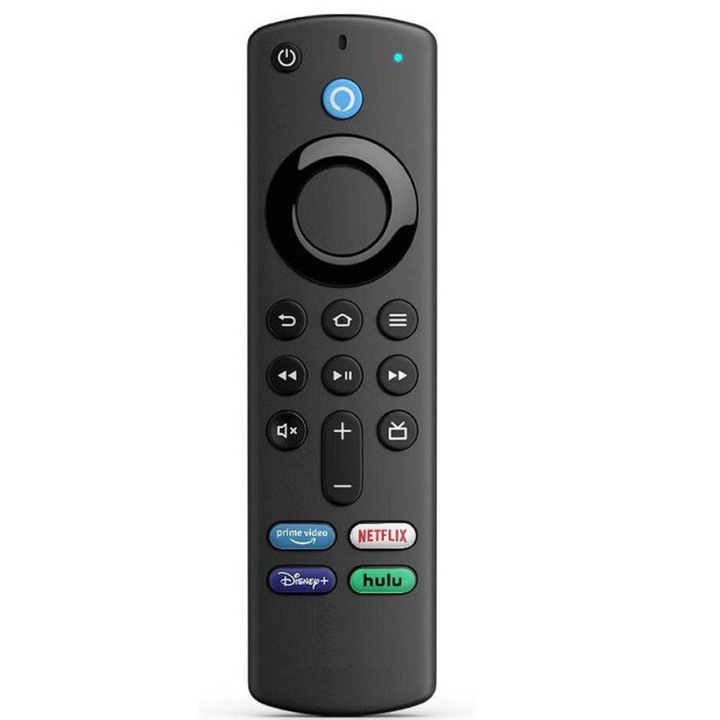 Дистанционно управление за Media Player Amazon Fire TV Stick 4K 2021 (3-то поколение), JENUOS®, Bluetooth, черен