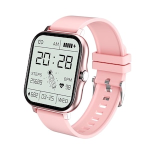 Ceas Smartwatch Y13 Scop™ 1.69-inch, Full touch screen, Bluetooth, redare muzica, cronometru, numarare pasi, distanta, calorii, Roz