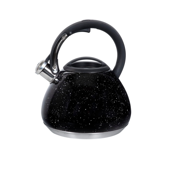 Resto Lyra sípoló vízforraló kanna, 2.7 l, fekete