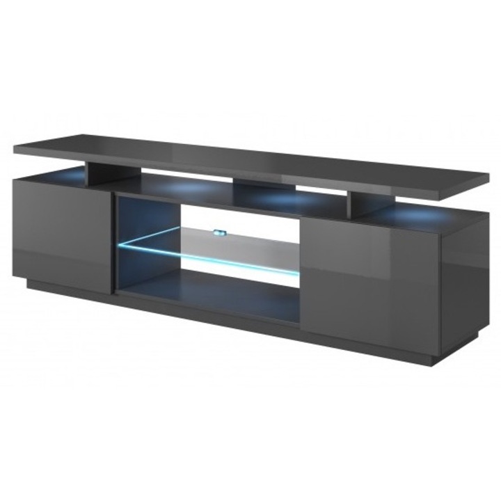 Comoda TV, Cama Meble, MDF, 40x56x180cm, Gri