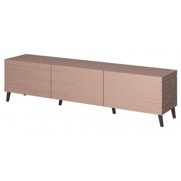 Comoda TV, Cama Meble, MDF, 40x48x186cm, Roz