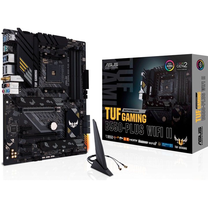 Дънна платка ASUS TUF GAMING B550-PLUS WIFI II, Socket AM4