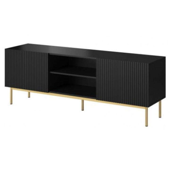 Comoda TV, Cama Meble, PAL, 40x60x150cm, Negru