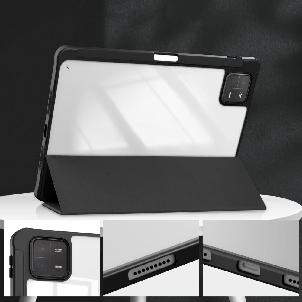 Husa Tech-Protect Smartcase Pen Hybrid compatibila cu Xiaomi Pad 6 Max 14 inch Black