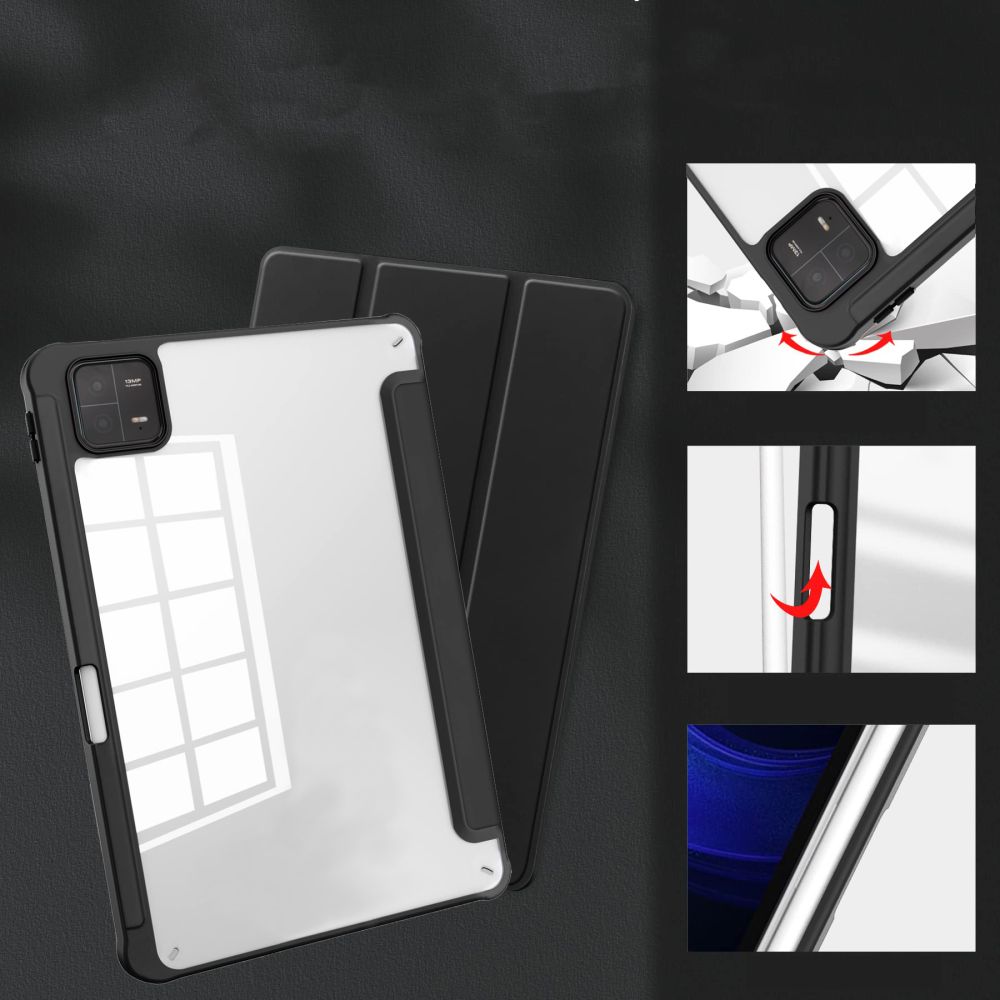 Husa Tech-Protect Smartcase Pen Hybrid compatibila cu Xiaomi Pad 6 Max 14 inch Black