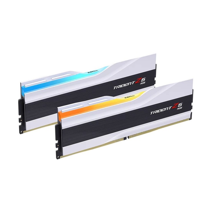 G.SKILL 96GB DDR5 6800MHz Kit(2x48GB) Trident Z5 RGB Matte White DDR5, 96GB, 6800MHz, Dual Channel, CL34, 1,35V, RGB, Gamer, 221824, Memória