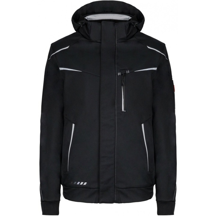 Яке Engelbert Strauss esmotion 2020, Изолирано, Черно-сиво, Размер S