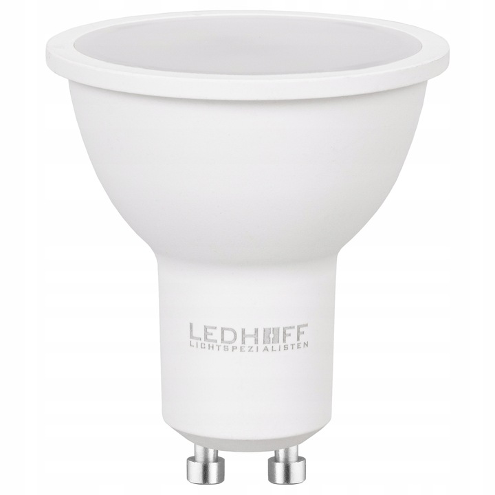Bec LED spot, Ledarena, GU10, 7W (60W), 630 lm, lumina neutru (4000K), clasa energetica F