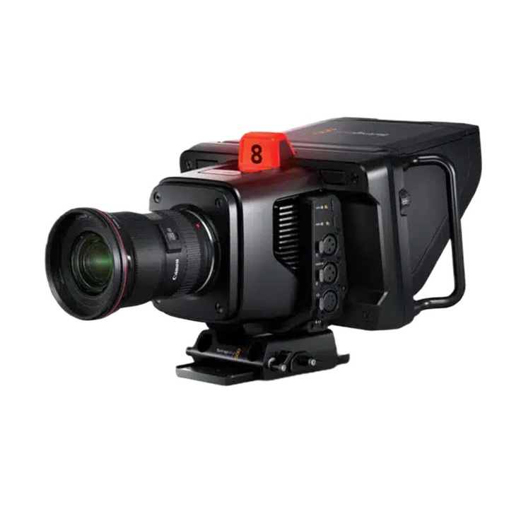 Camera de studio ultraportabila live streaming Blackmagic Studio 6K Pro montura activa pentru obiectiv Canon EF