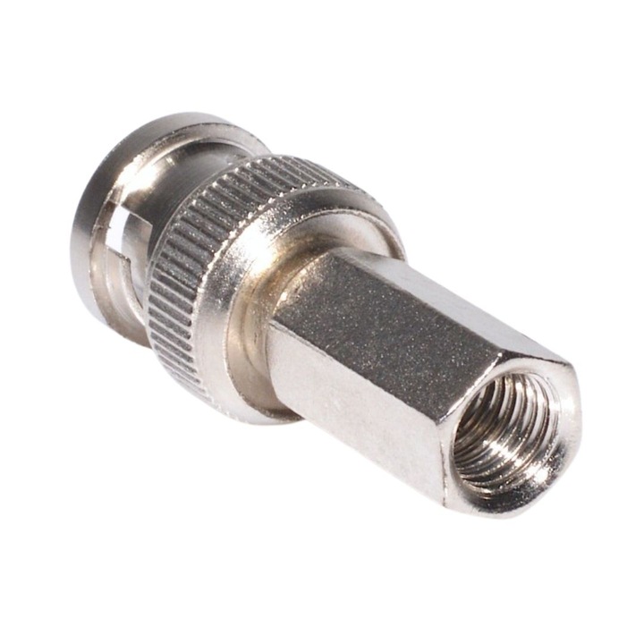 Conector mufa BNC cu Filet pentru cablu coaxial