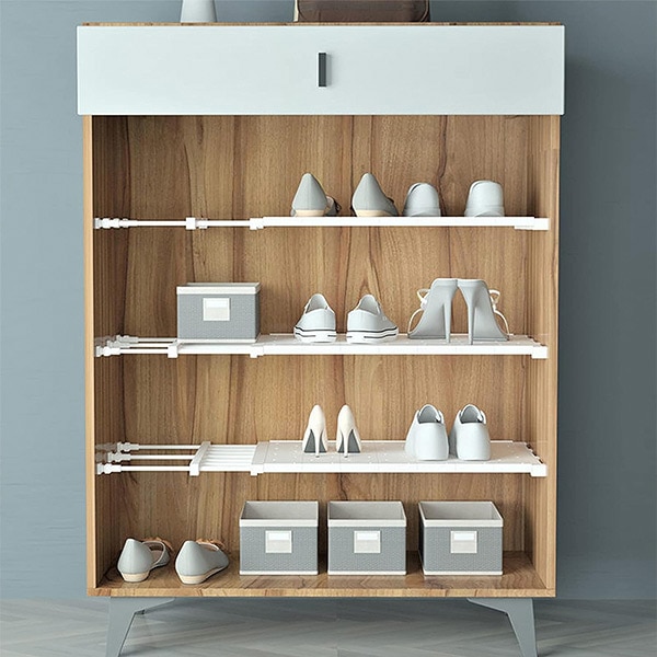 Разтегателен рафт за гардероб – Shelfy - eMAG.bg