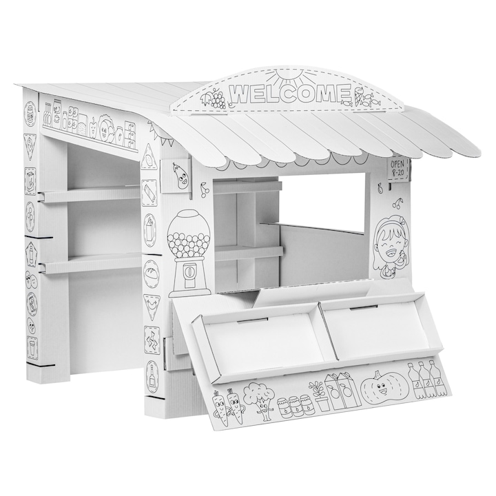 Magazin de colorat pentru copii, 97, 5x 90 x 82, 5 cm