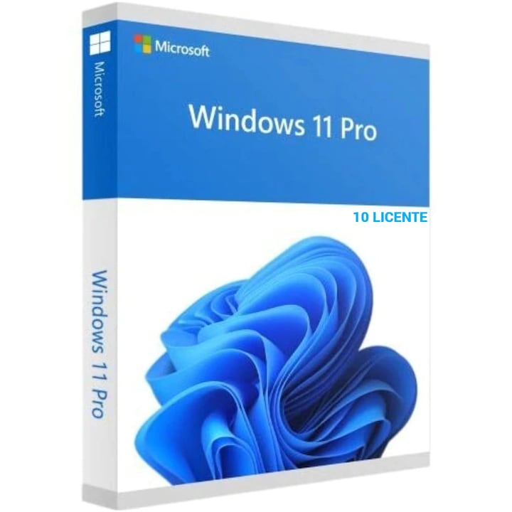 Microsoft Windows 11 PRO Retail, USB, 10 licente de activare
