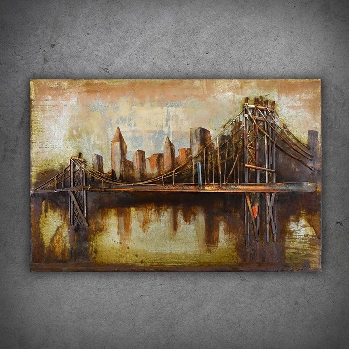 Pictura 3D, Metal, Multicolor, 120x80cm