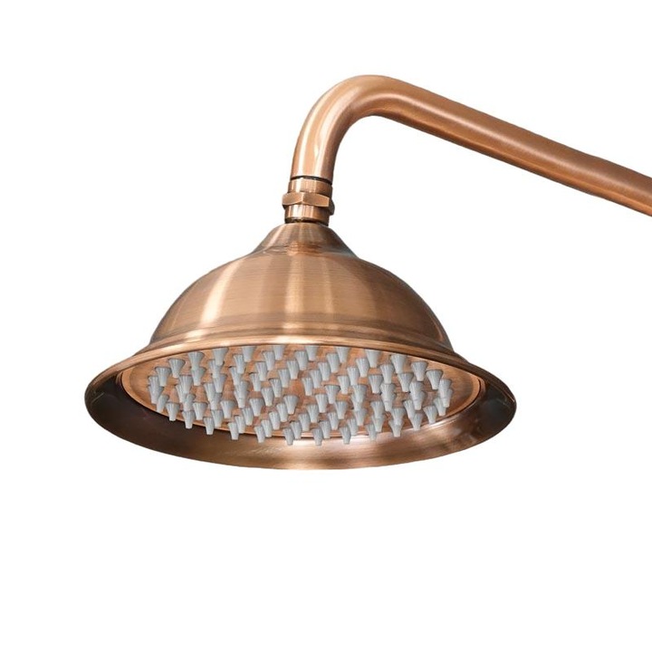 Cap de dus, Inox, 21 cm, Auriu