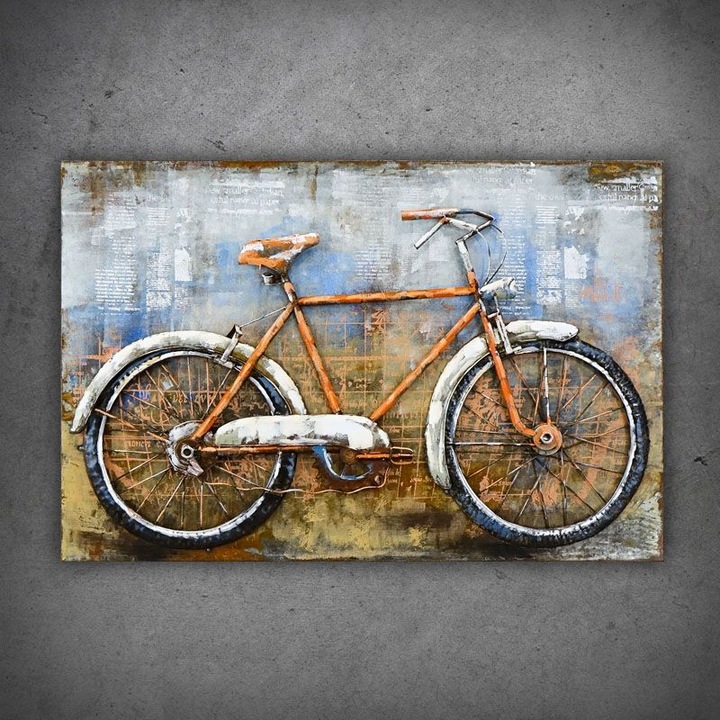 Pictura 3D, Metal, Multicolor, 120x80cm