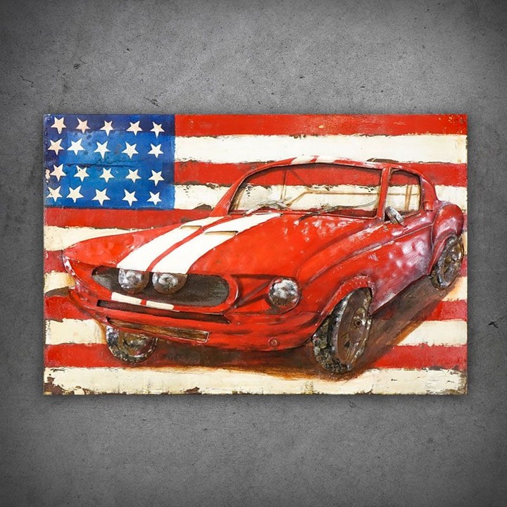 Pictura 3D, Metal, Multicolor, 120x80cm