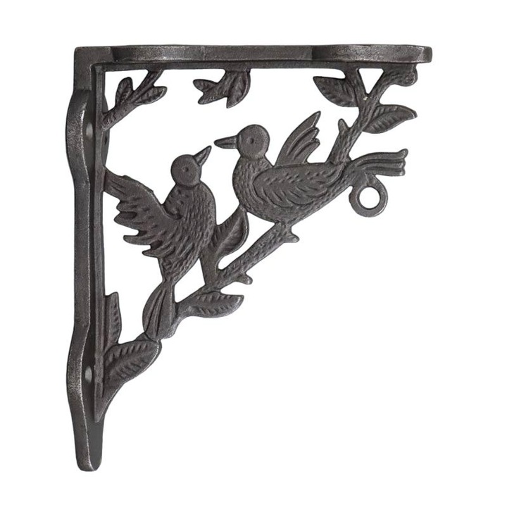 Suport raft perete, 180x220mm, Negru