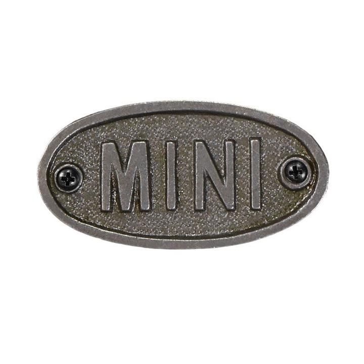 Mini placheta decorativa, Fonta, Gri