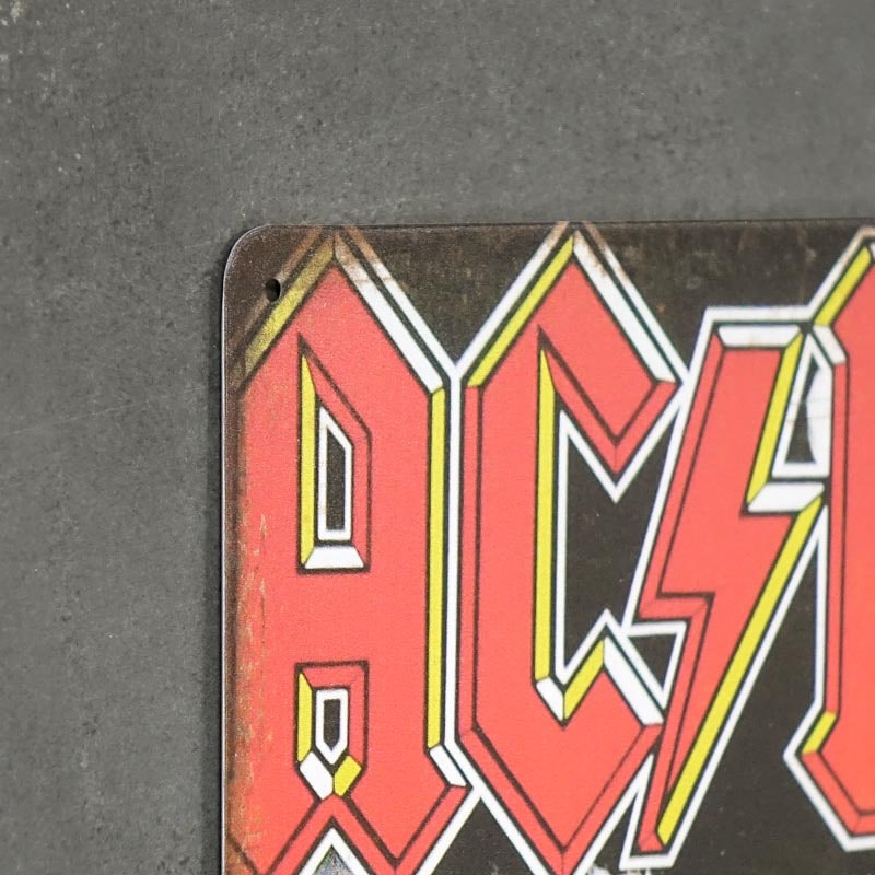 Placa decorativa AC/DC WORLD TOUR, Metal, Multicolor - eMAG.ro