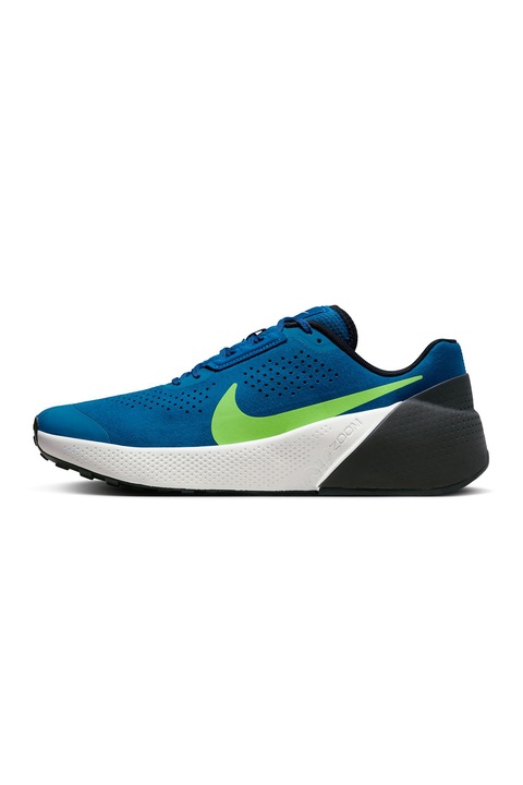 Nike, Pantofi pentru fitness Air Zoom, Albastru inchis/Verde lime