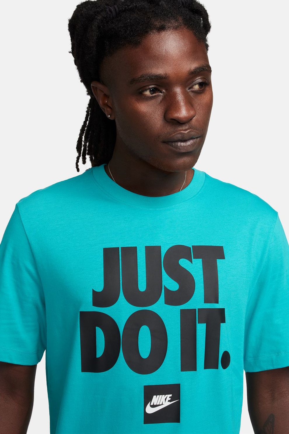 Nike, Tricou relaxed fit din bumbac Sportswear, Negru, Menta, M - eMAG.ro