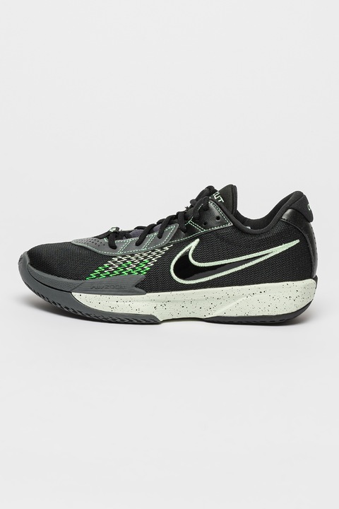 Nike, Pantofi pentru baschet Air Zoom G.T Academy, Verde/Negru