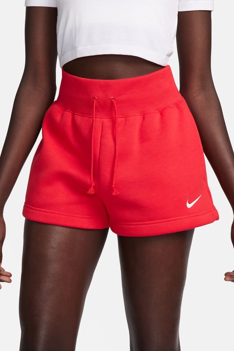 Nike, Къс панталон Sportswear Phoenix с джобове, Корал
