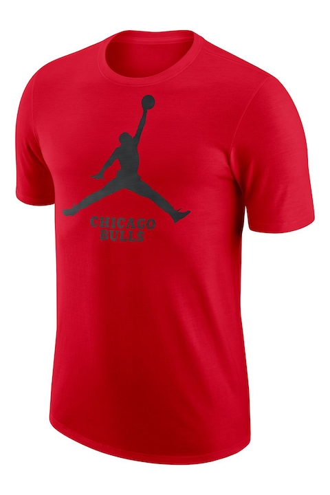 Nike, Тениска за баскетбол Jordan NBA с лога, Червен/Черен
