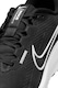 Nike, Pantofi din plasa cu logo contrastant pentru alergare Downshifter 13 Road, Alb, Negru, 9.5