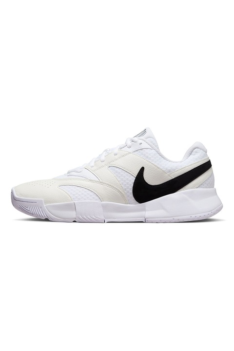 Nike, Pantofi de tenis Cour Lite 4, Crem/Negru