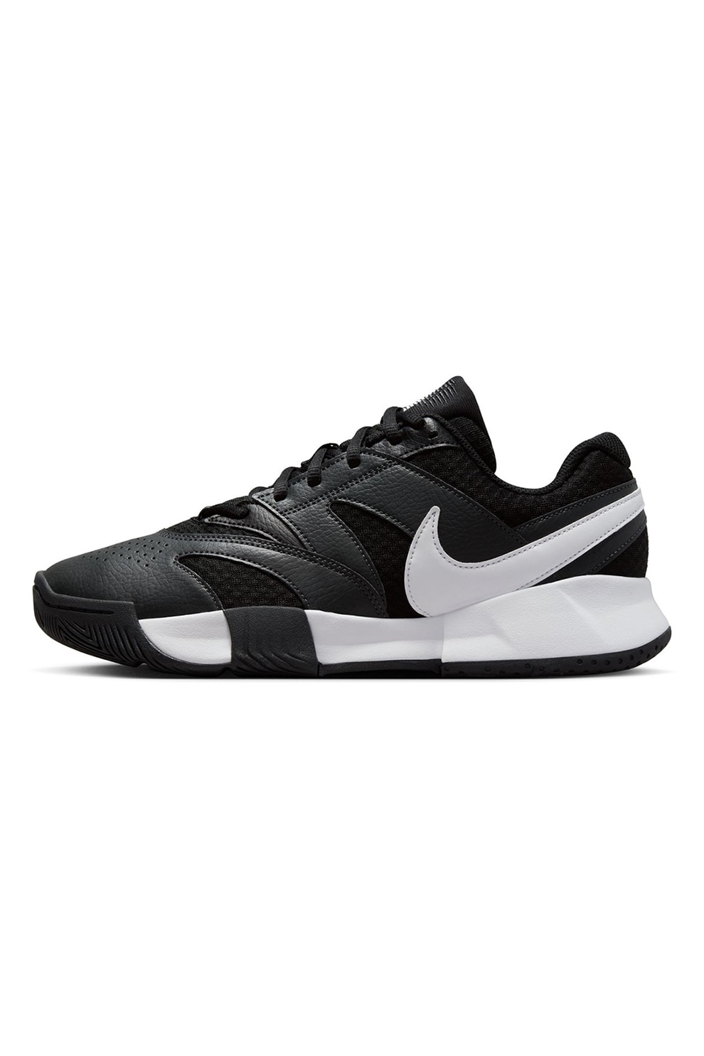 Nike, Pantofi de tenis Court Lite 4, Alb, Negru, 6
