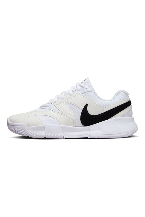 Nike, Pantofi de tenis Court Lite 4, Negru/Crem