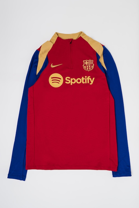 Nike, Футболна блуза Drill с лого, Бордо/охра/Син