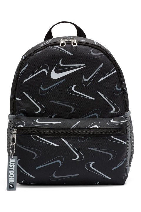 Nike, Текстилна раница Brasilia с лого - 11 л, Черен