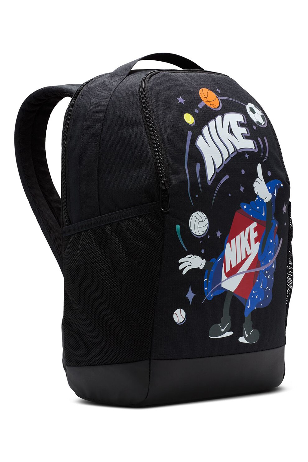 Nike, Rucsac cu imprimeu logo Brasilia - 18L, Negru - eMAG.ro