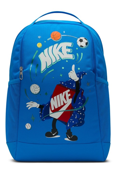 Nike, Раница Brasilia с лого - 18 л, Кралско Синьо
