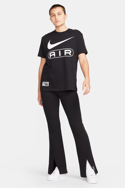 Nike, Разкроен панталон Air с цепки отпред, Черен