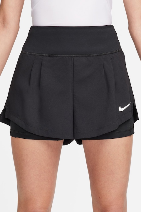 Nike, Тенис шорти Court Advantage с Dri-FIT, Черен