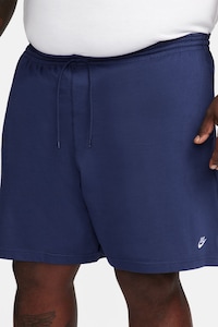 Nike, Bermude cu snur in talie Club, Bleumarin, L