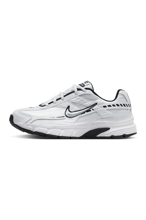 Nike, Спортни обувки Initiator с кожа, Бял/Черен