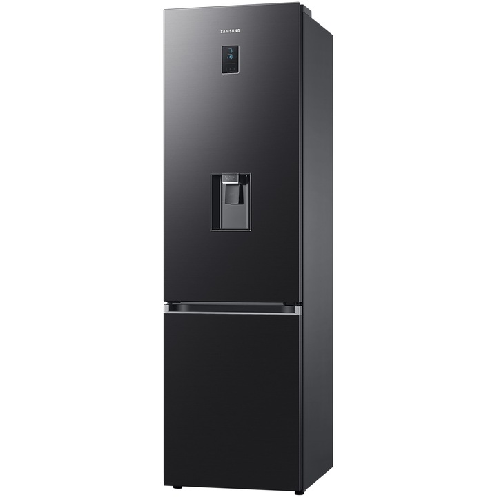 Combina frigorifica Samsung RB38C650EB1/EF, 386 l, Total No Frost, All-Around Cooling, Compresor Digital Inverter, Dozator apa, WiFi, Clasa E, H 203 cm, Dark Inox