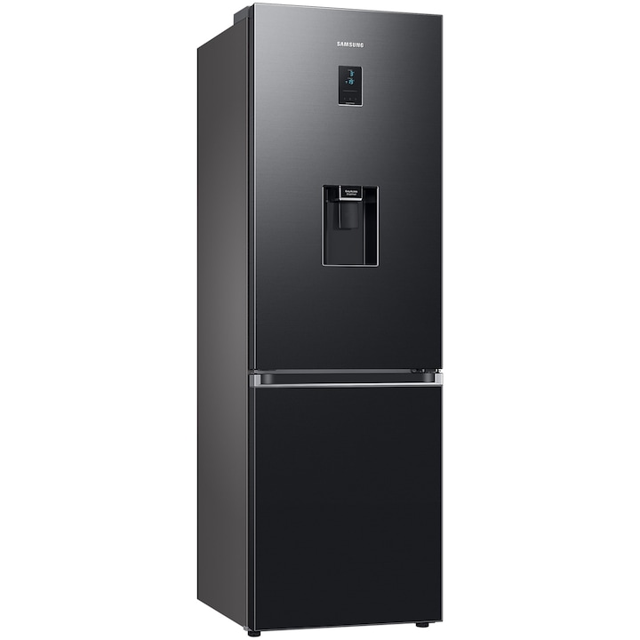 Combina frigorifica Samsung RB34C652EB1/EF, 341 l, Total No Frost, All-Around Cooling, Compresor Digital Inverter, Dozator apa, WiFi, Clasa E, H 185 cm, Dark Inox